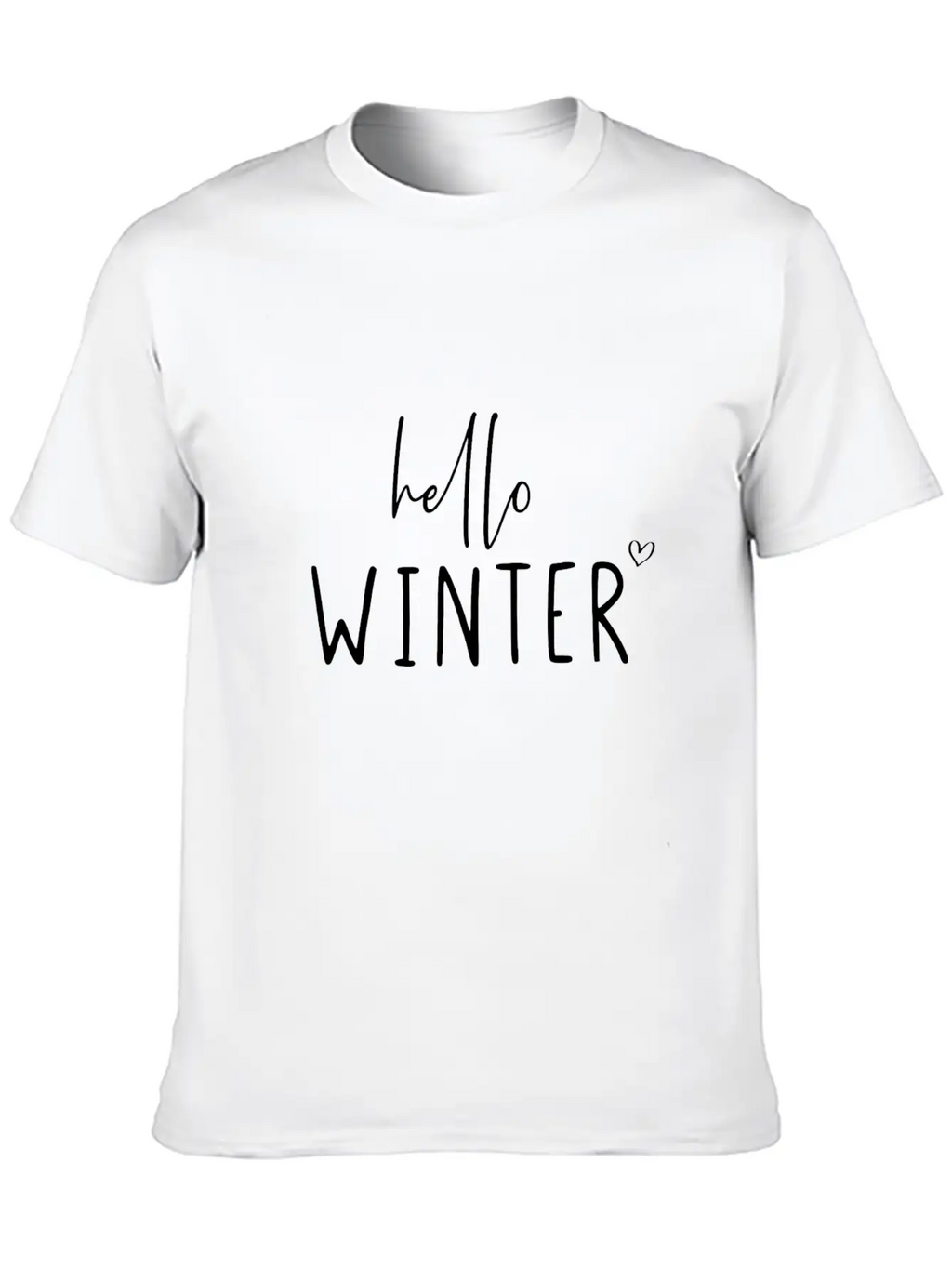 Hello Winter Classic Cotton Tee – Unisex Comfort For Any Season