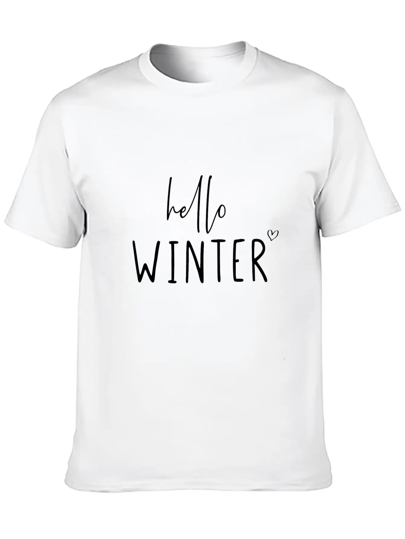 Hello Winter Classic Cotton Tee – Unisex Comfort For Any Season