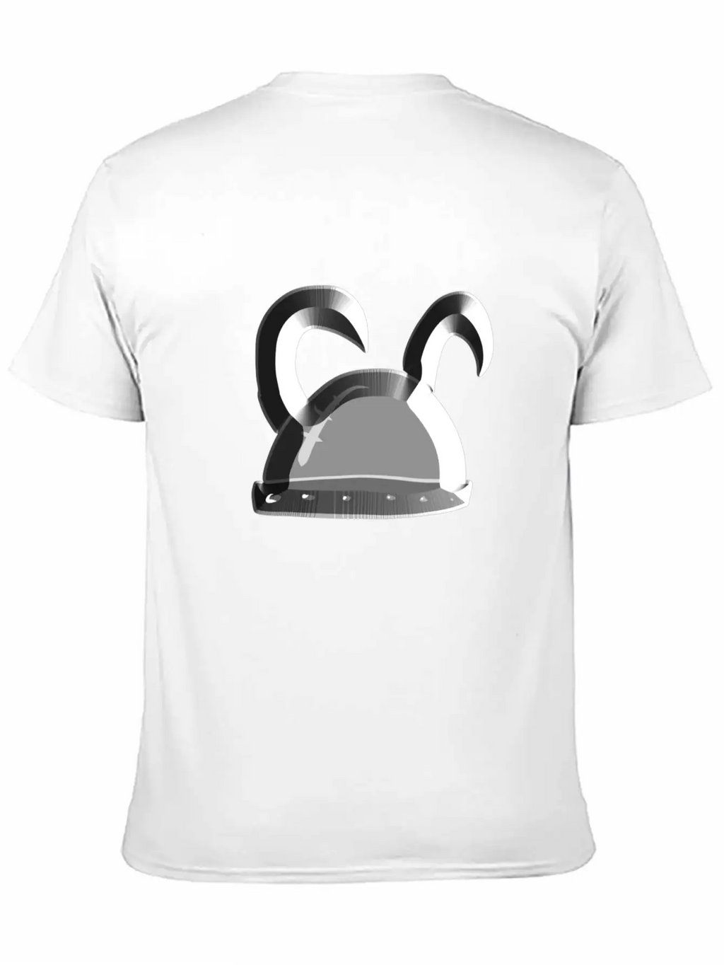 Helmet Metallic Icon Hat Knight Basic Graphic T-Shirt – Daily Comfort In Soft Cotton