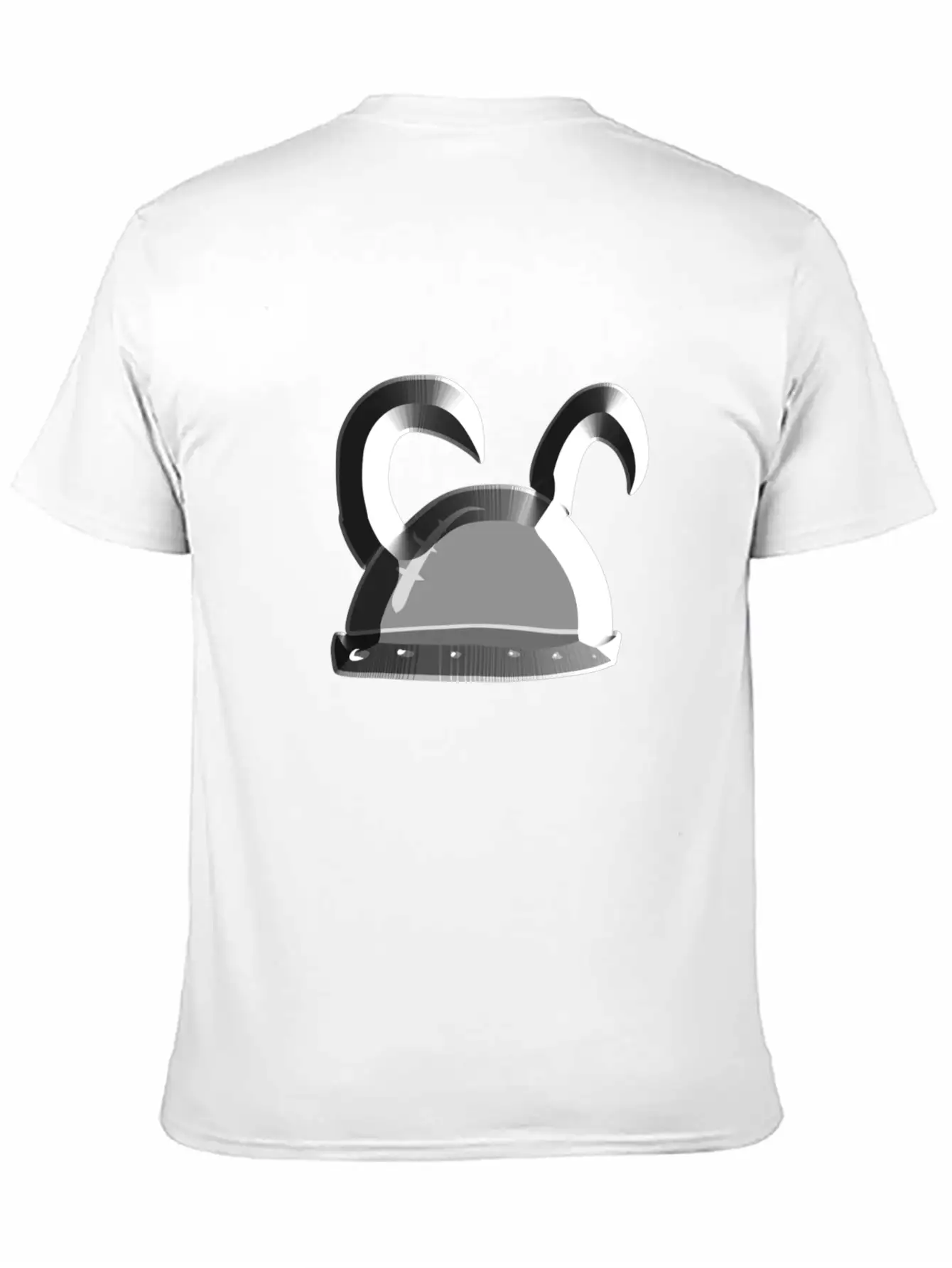 Helmet Metallic Icon Hat Knight Basic Graphic T-Shirt – Daily Comfort In Soft Cotton