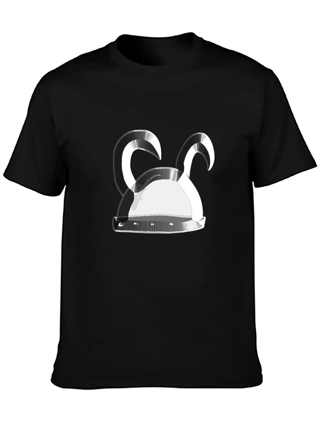 Helmet Metallic Icon Hat Knight Basic Graphic T-Shirt – Daily Comfort In Soft Cotton