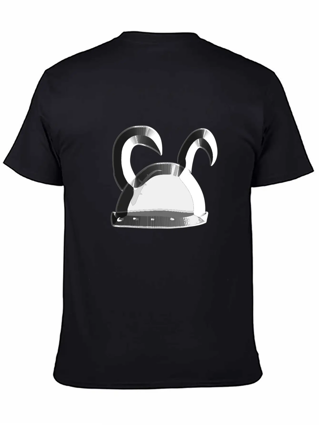 Helmet Metallic Icon Hat Knight Basic Graphic T-Shirt – Daily Comfort In Soft Cotton