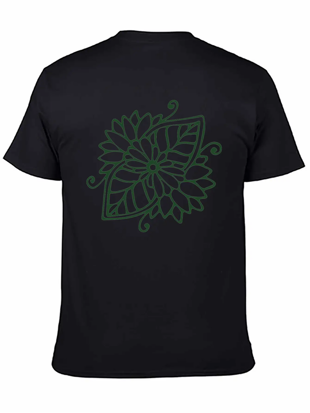 Henna Tattoo Leaf Unisex Casual T-Shirt – Clean Design For Daily Comfort