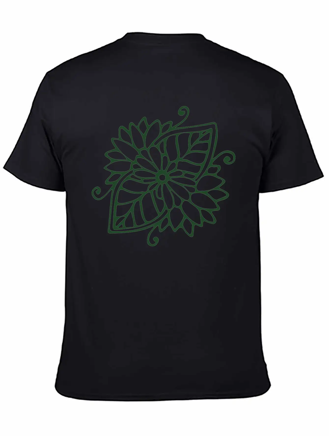 Henna Tattoo Leaf Unisex Casual T-Shirt – Clean Design For Daily Comfort