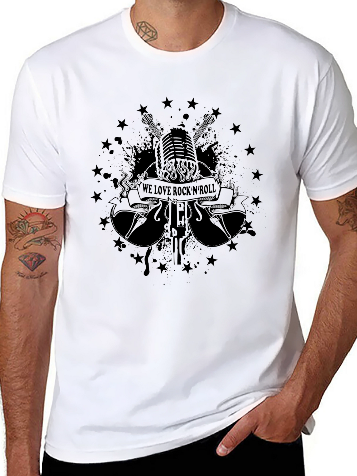 Rock N Roll Graphic Tee - Vintage Music Shirt