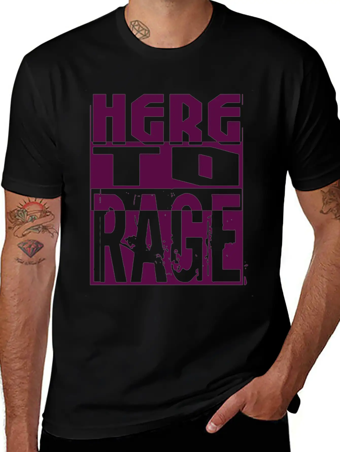 Here To Rage Classic Cotton Tee – Unisex Comfort For Any Season