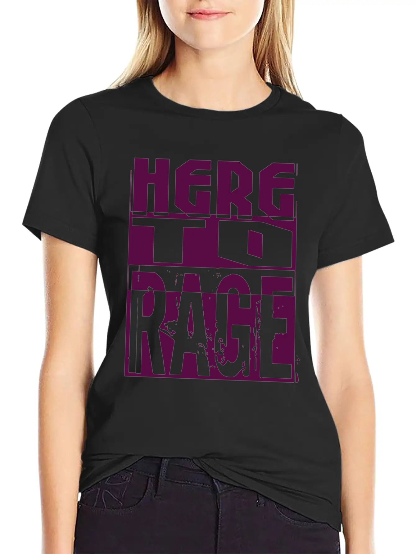 Here To Rage Classic Cotton Tee – Unisex Comfort For Any Season