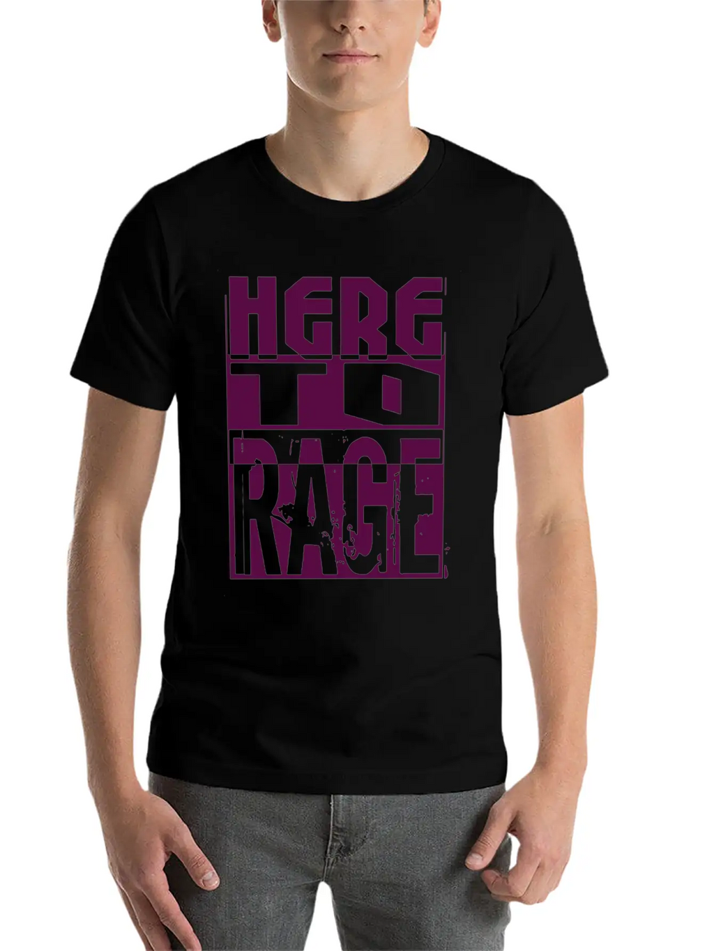 Here To Rage Classic Cotton Tee – Unisex Comfort For Any Season