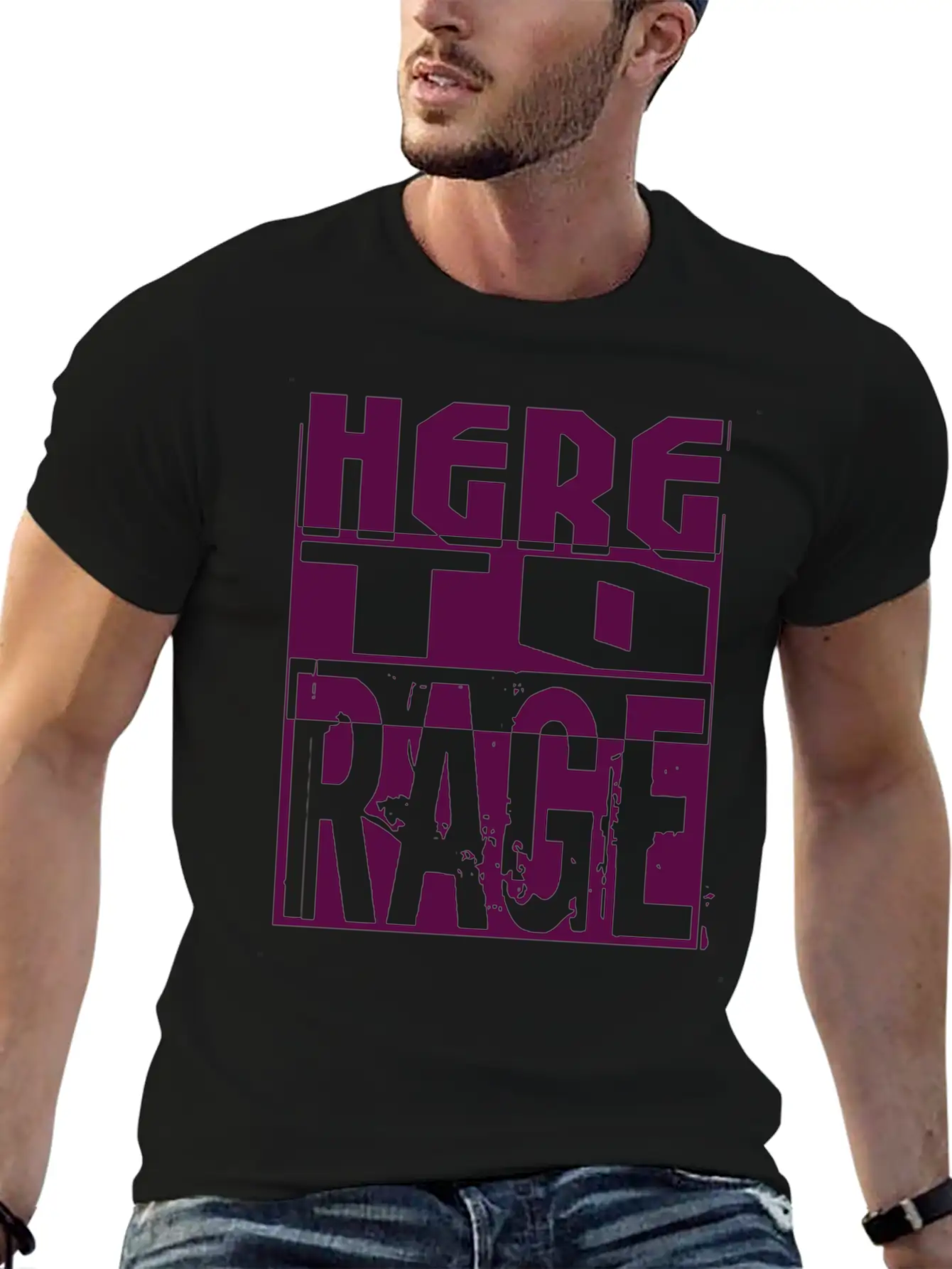 Here To Rage Classic Cotton Tee – Unisex Comfort For Any Season