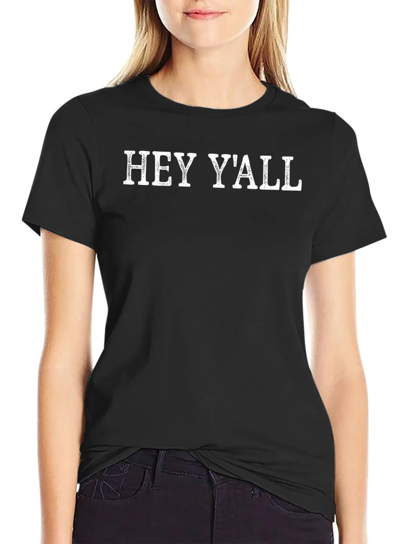 Hey Y'All - Style - Basic Graphic T-Shirt – Daily Comfort In Soft Cotton