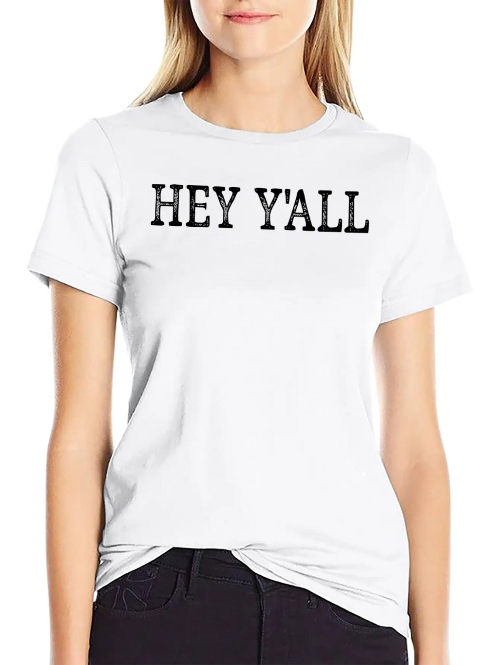 Hey Y'All - Style - Basic Graphic T-Shirt – Daily Comfort In Soft Cotton
