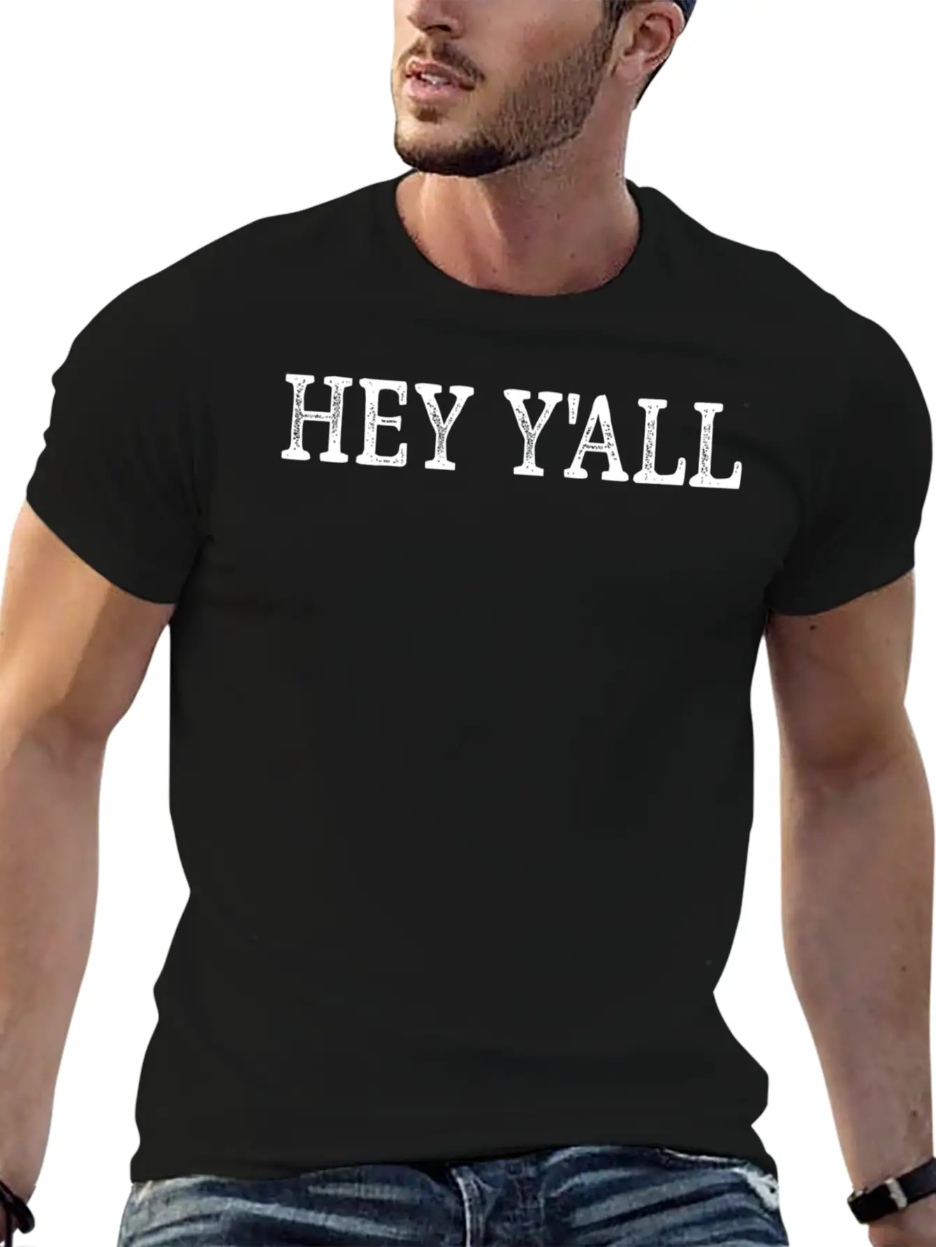 Hey Y'All - Style - Basic Graphic T-Shirt – Daily Comfort In Soft Cotton