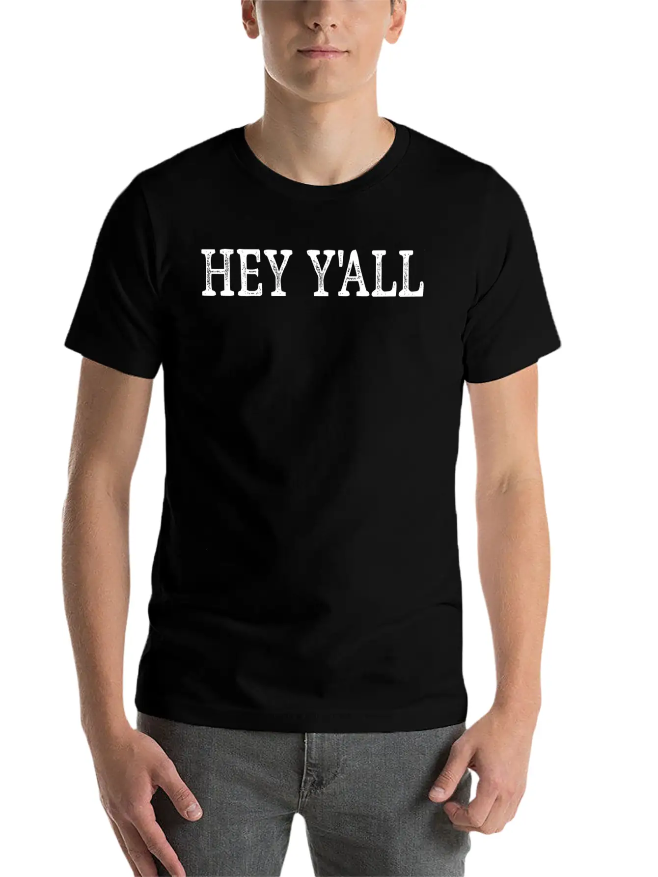 Hey Y'All - Style - Basic Graphic T-Shirt – Daily Comfort In Soft Cotton