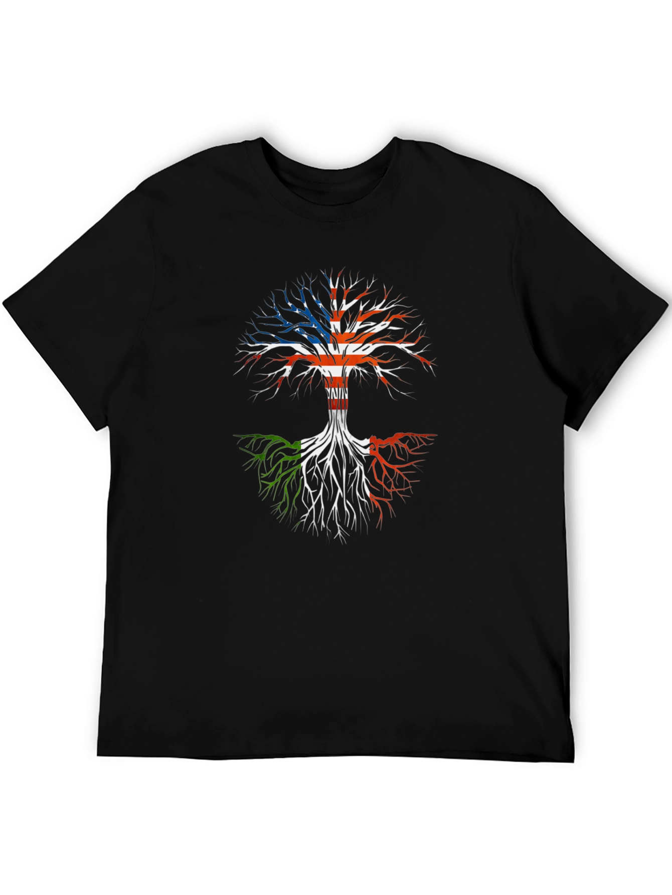 USA Italian Roots T-Shirt - Black