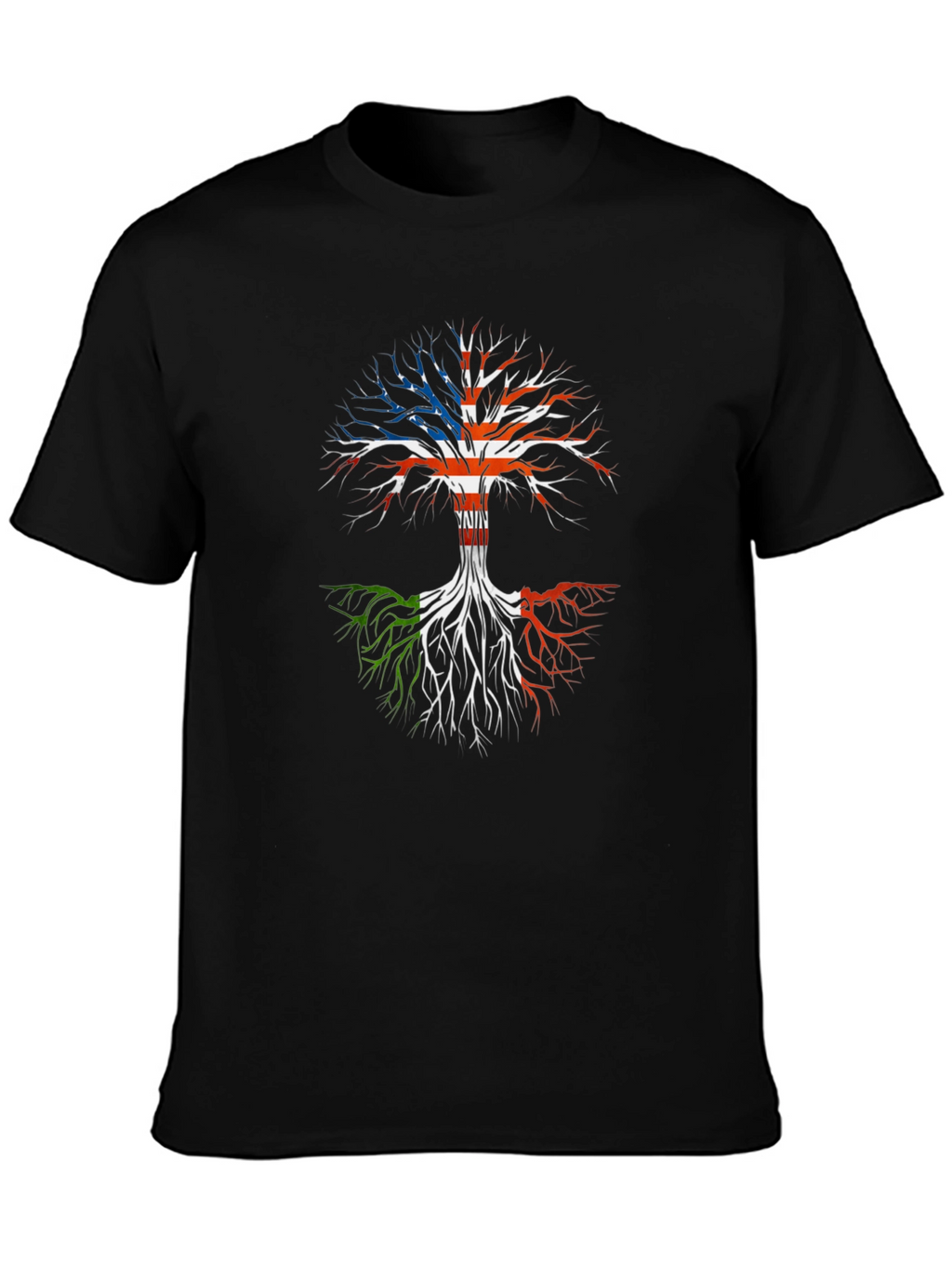 USA Italian Roots T-Shirt - Black