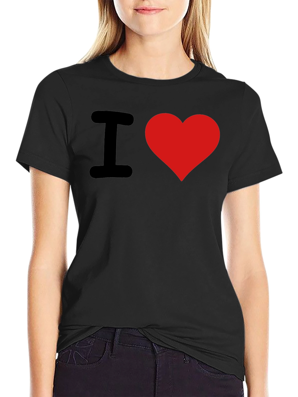 I Heart Graphic T-Shirt - Black