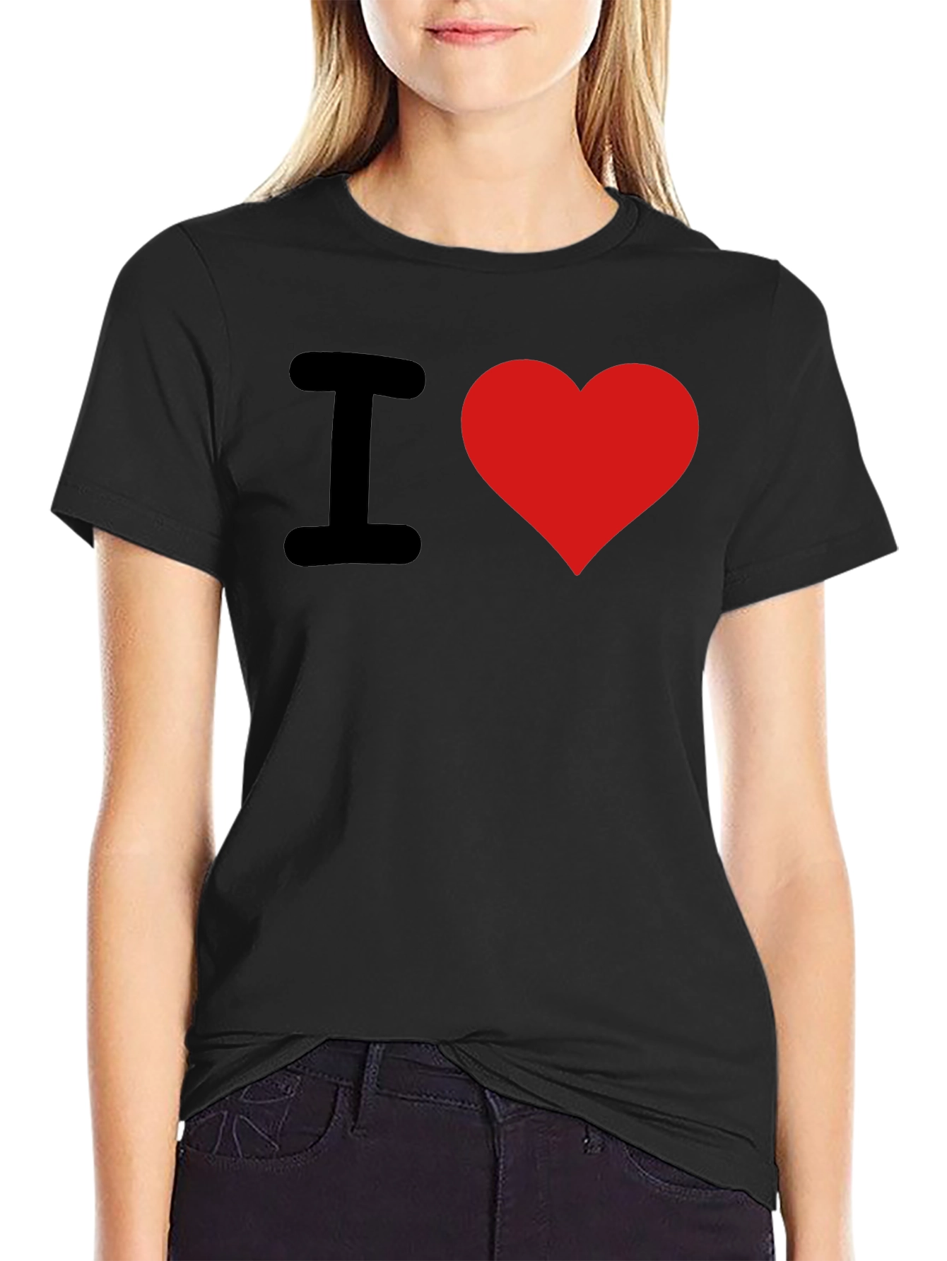 I Heart Graphic T-Shirt - Black