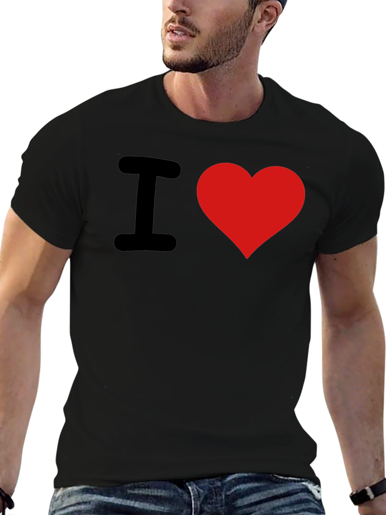 I Heart Graphic T-Shirt - Black