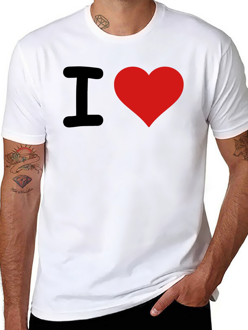 I Heart Graphic T-Shirt - Black