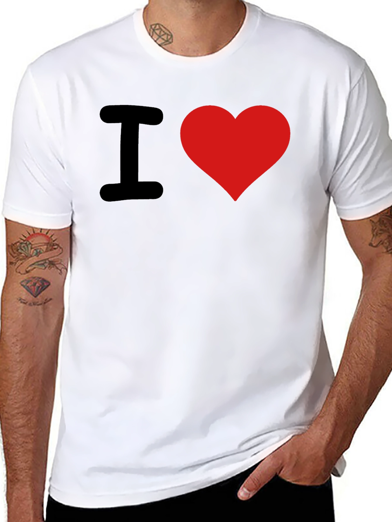 I Heart Graphic T-Shirt - Black