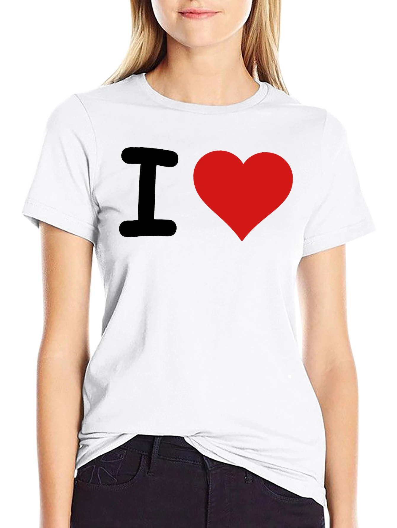 I Heart Graphic T-Shirt - Black