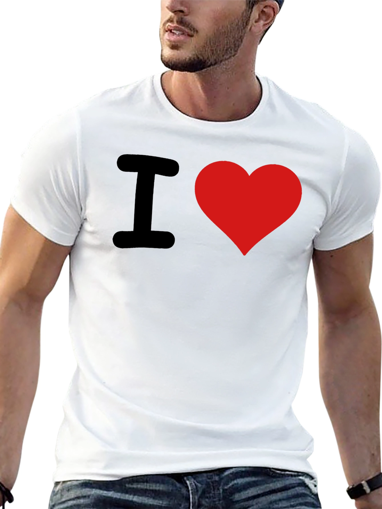 I Heart Graphic T-Shirt - Black