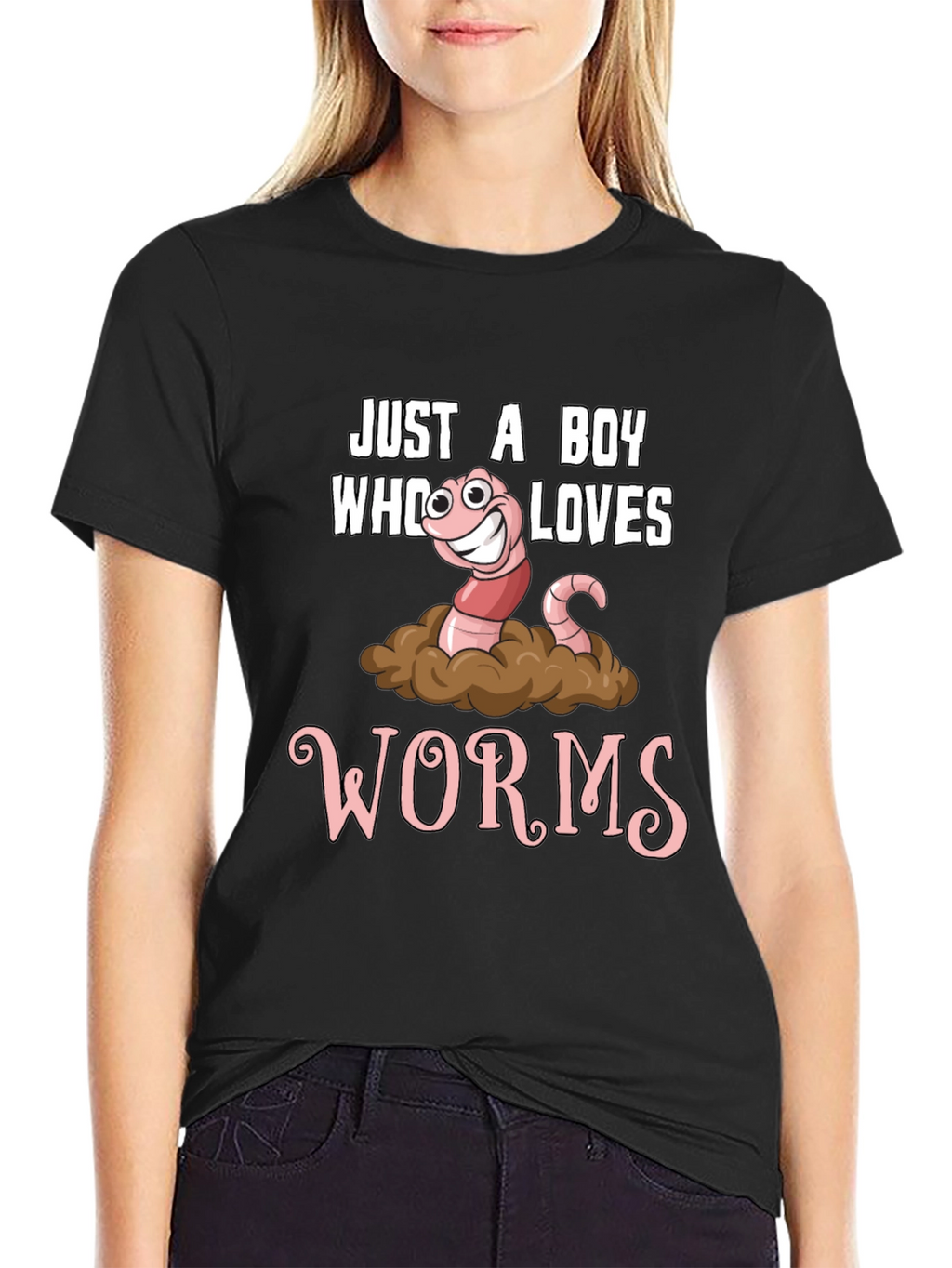 Just a Boy Who Loves Worms Graphic Tee