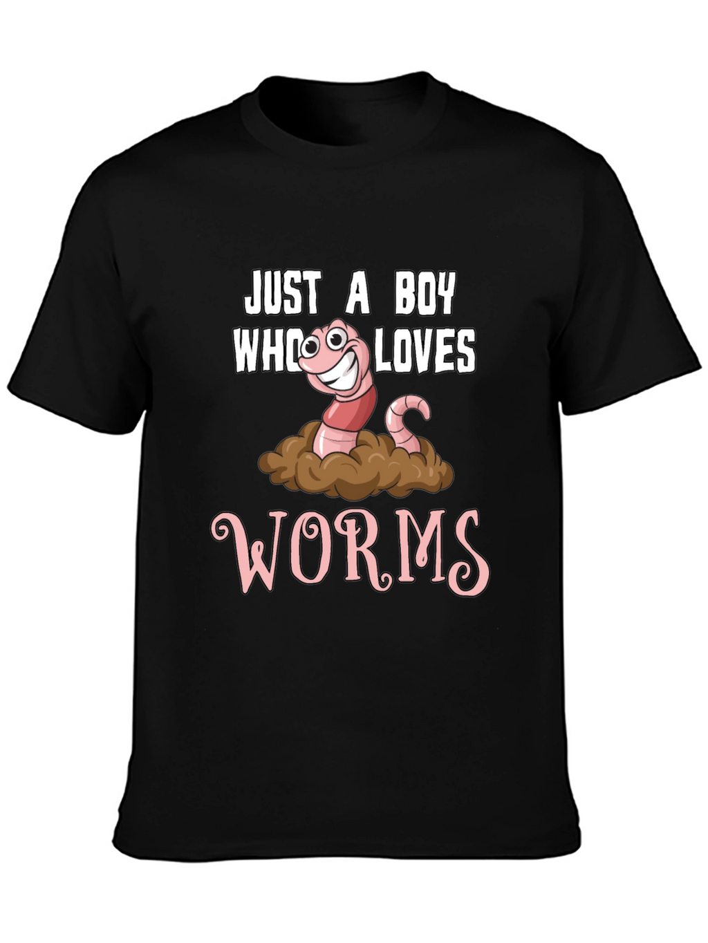 Just a Boy Who Loves Worms Graphic Tee
