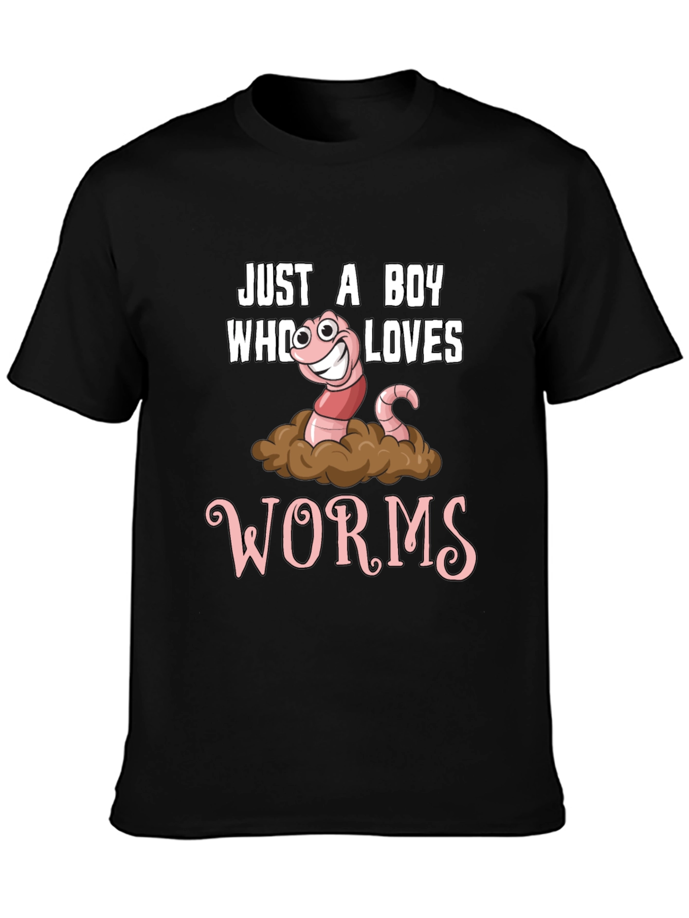 Just a Boy Who Loves Worms Graphic Tee