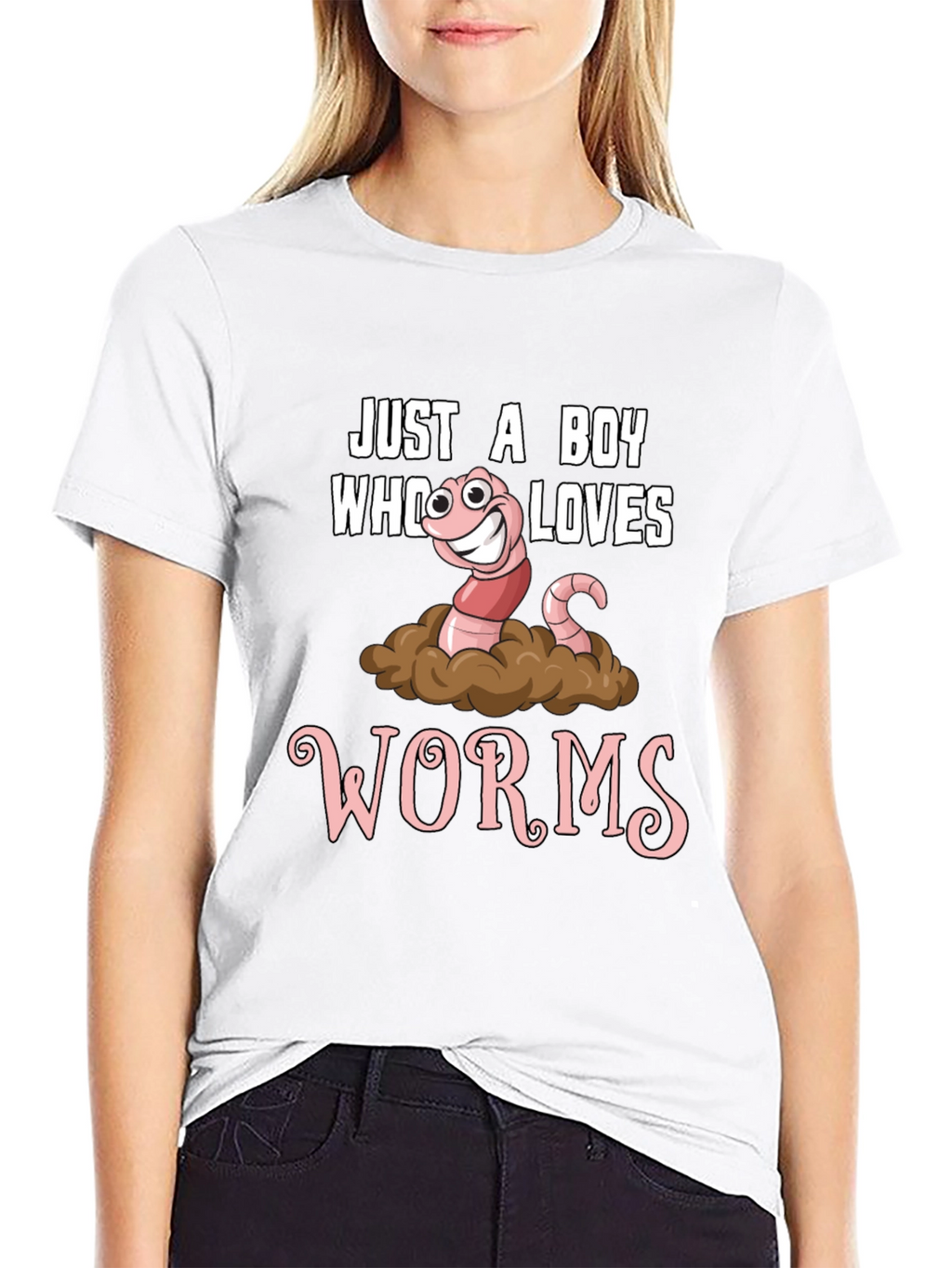 Just a Boy Who Loves Worms Graphic Tee