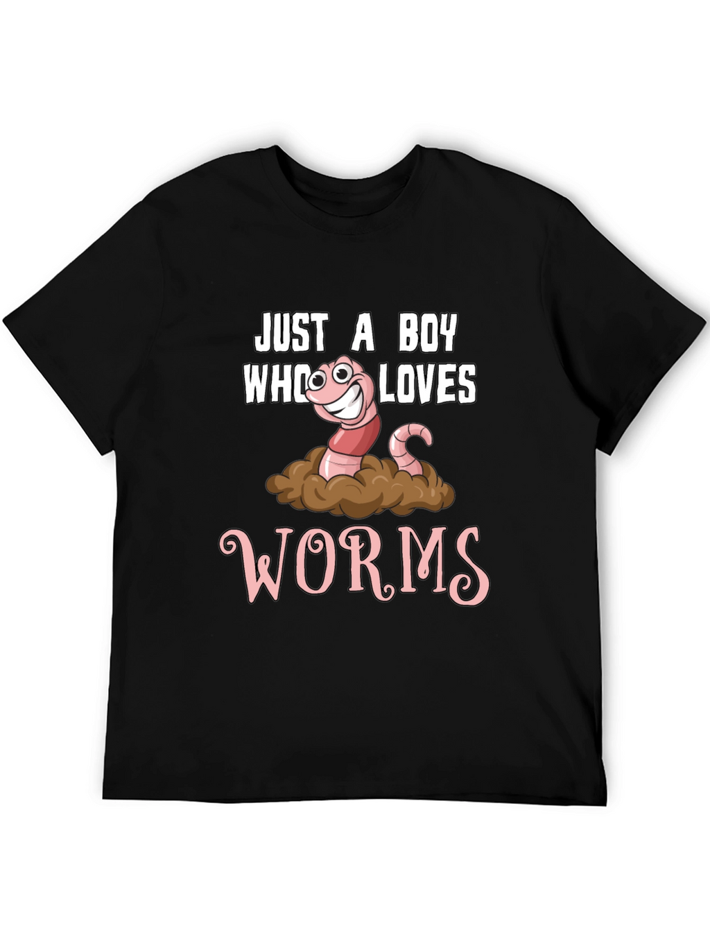Just a Boy Who Loves Worms Graphic Tee