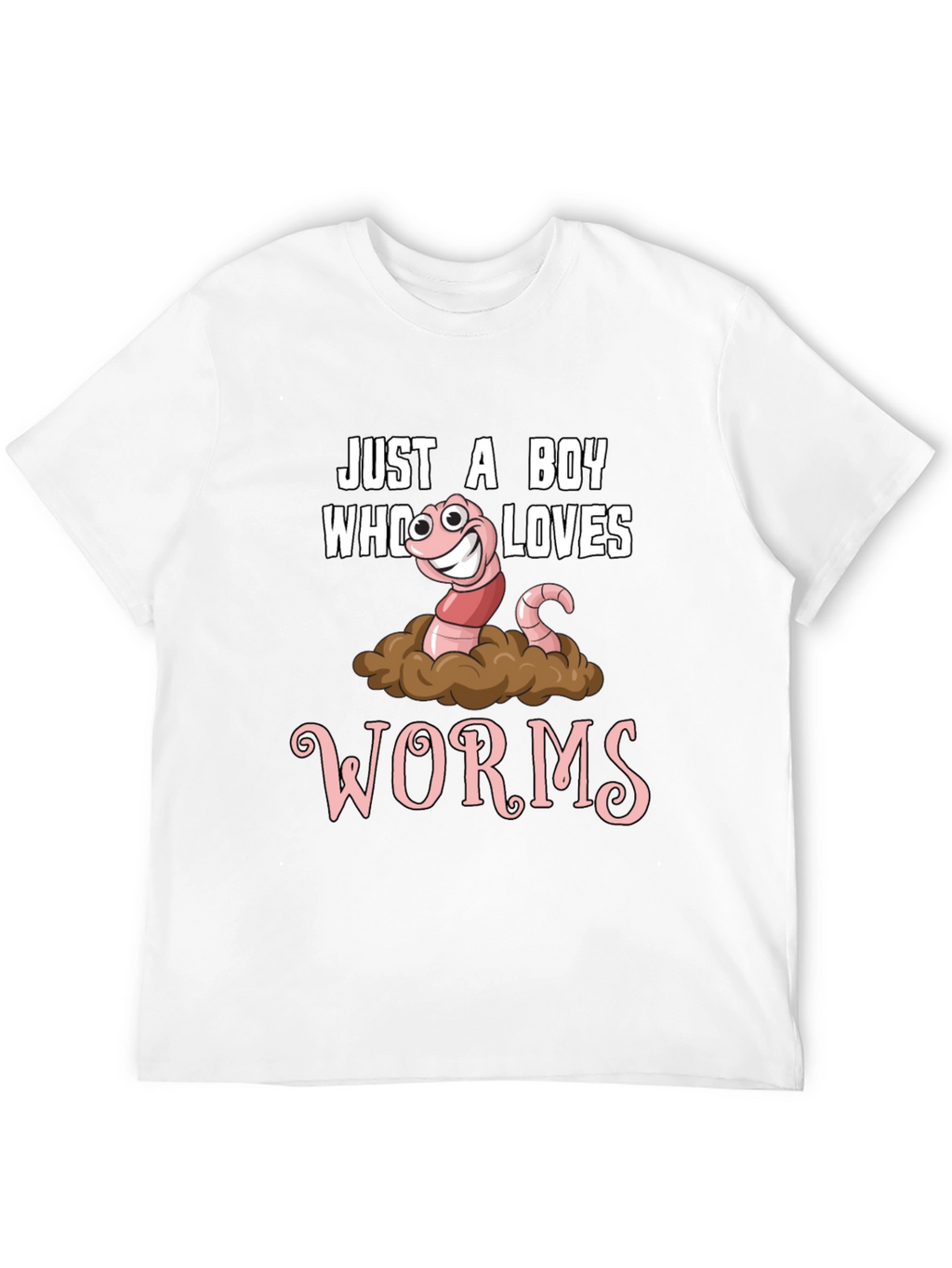 Just a Boy Who Loves Worms Graphic Tee