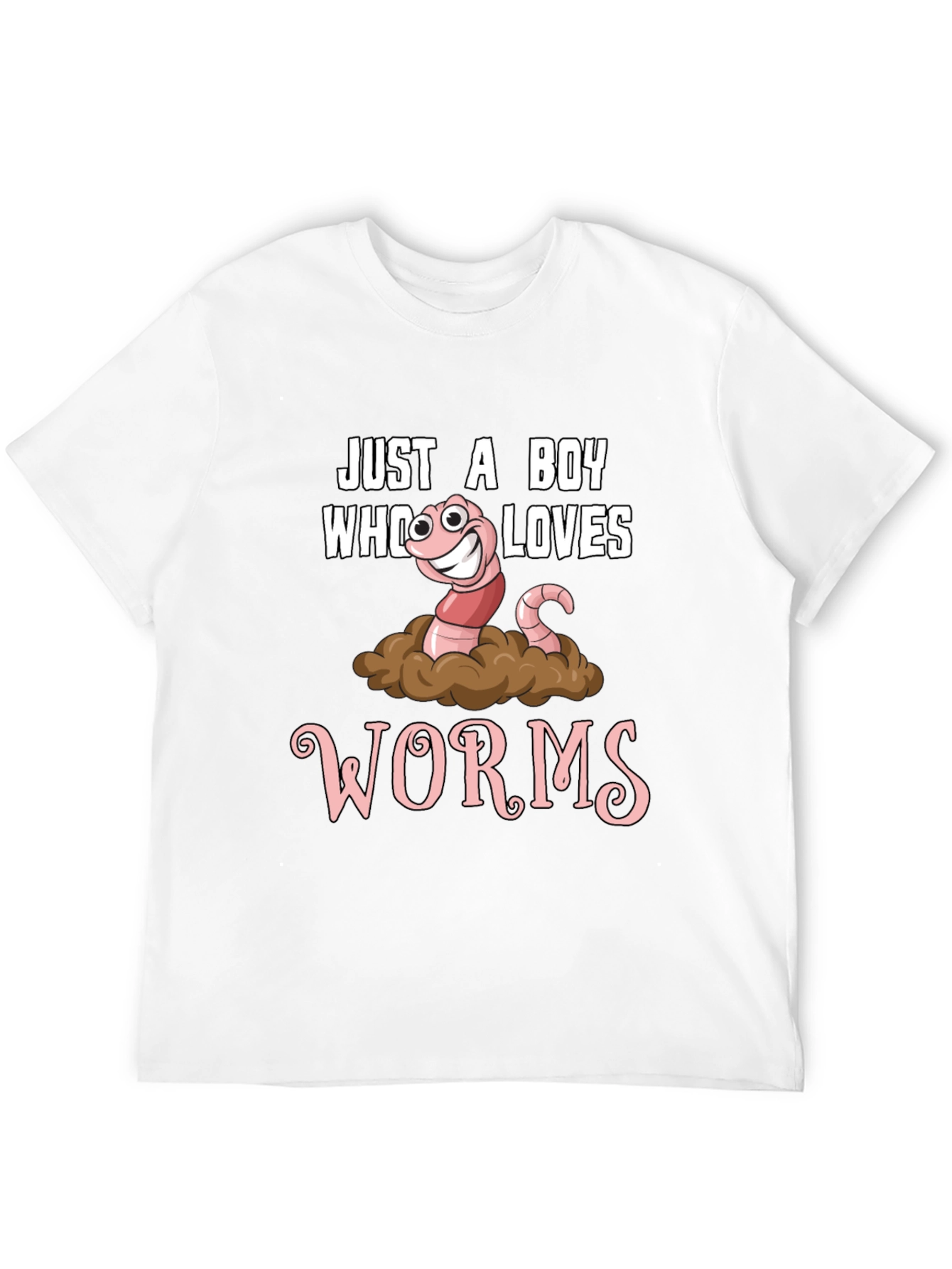 Just a Boy Who Loves Worms Graphic Tee