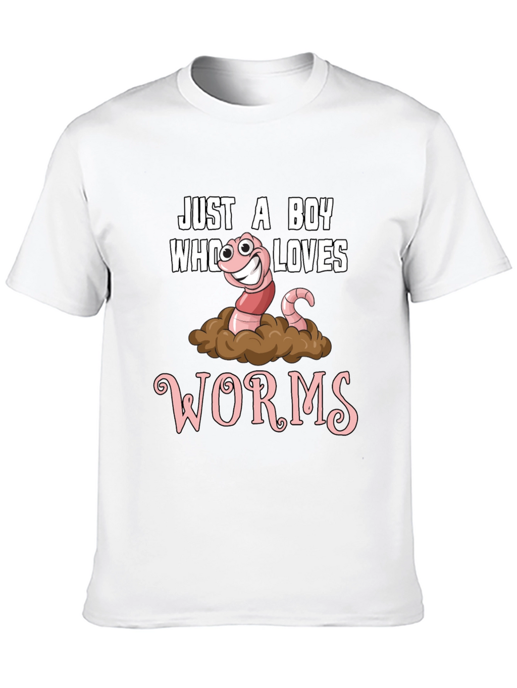 Just a Boy Who Loves Worms Graphic Tee