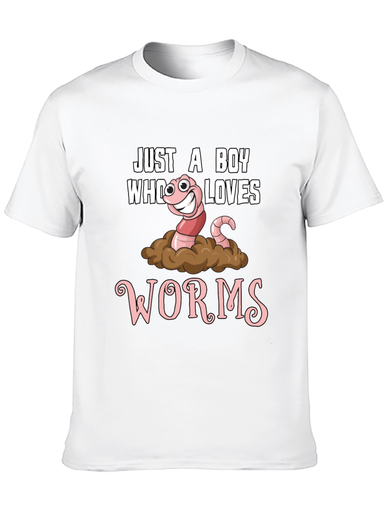 Just a Boy Who Loves Worms Graphic Tee