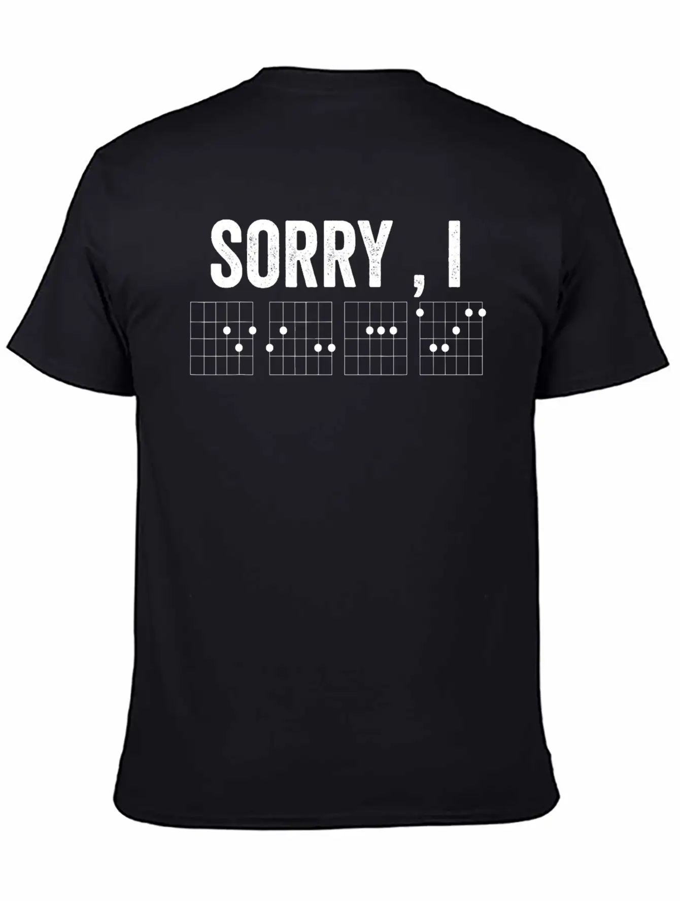 Hidden Message Sorry I Dgaf Chords Guitar Timeless Short Sleeve Tee – Comfy And Minimalist Design