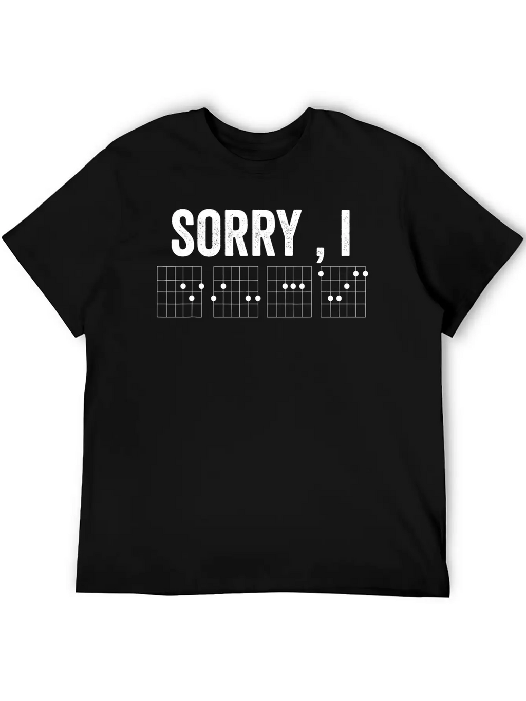 Hidden Message Sorry I Dgaf Chords Guitar Timeless Short Sleeve Tee – Comfy And Minimalist Design
