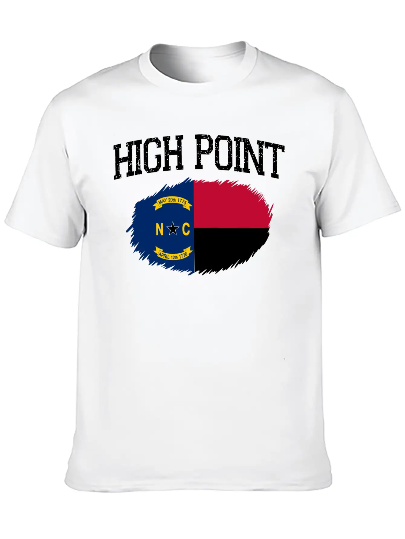 High Point Nc North Carolina Flag Vintage Sports M Essential Cotton Tee For Daily Outfits – Unisex Style