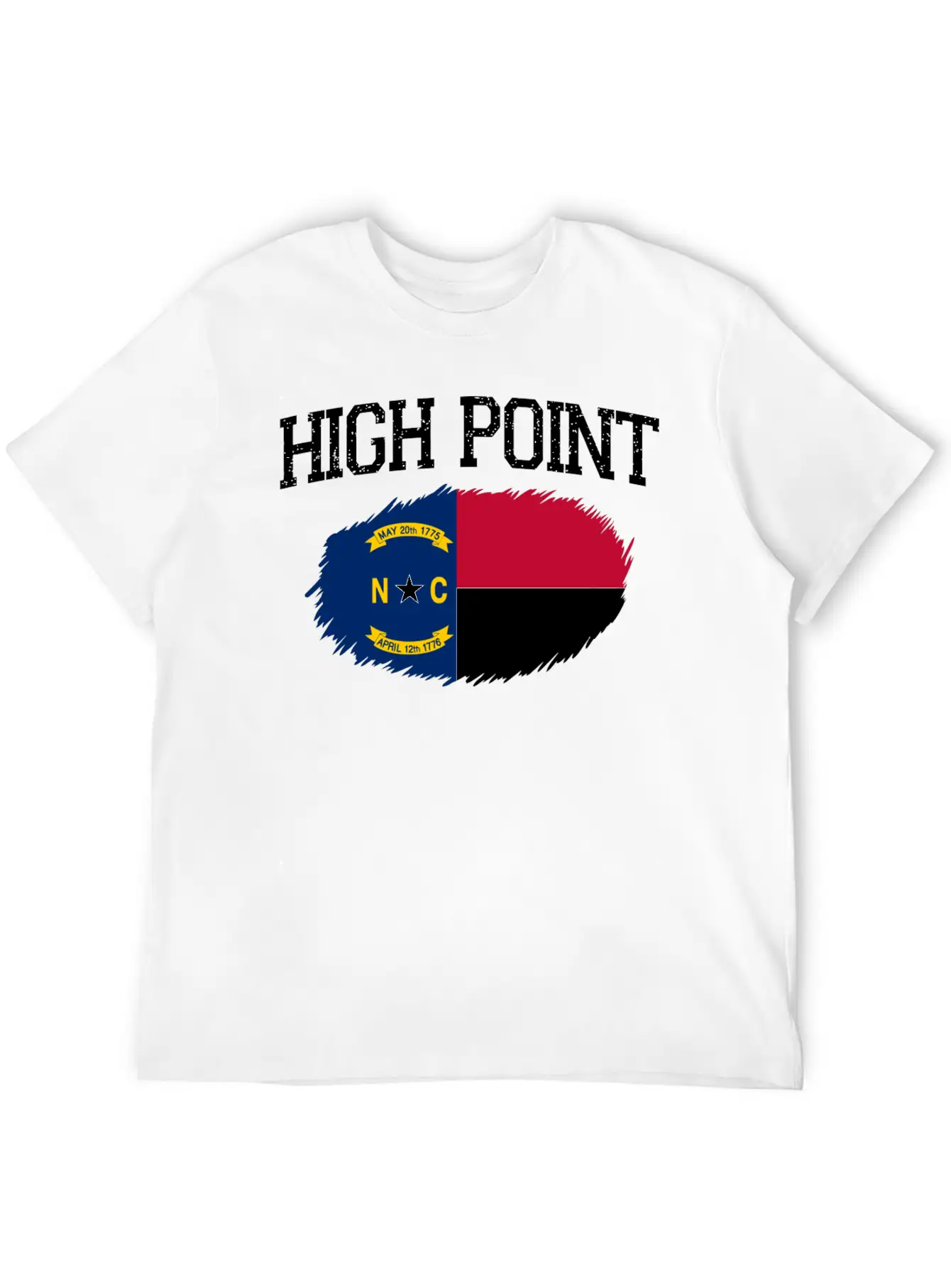 High Point Nc North Carolina Flag Vintage Sports M Essential Cotton Tee For Daily Outfits – Unisex Style