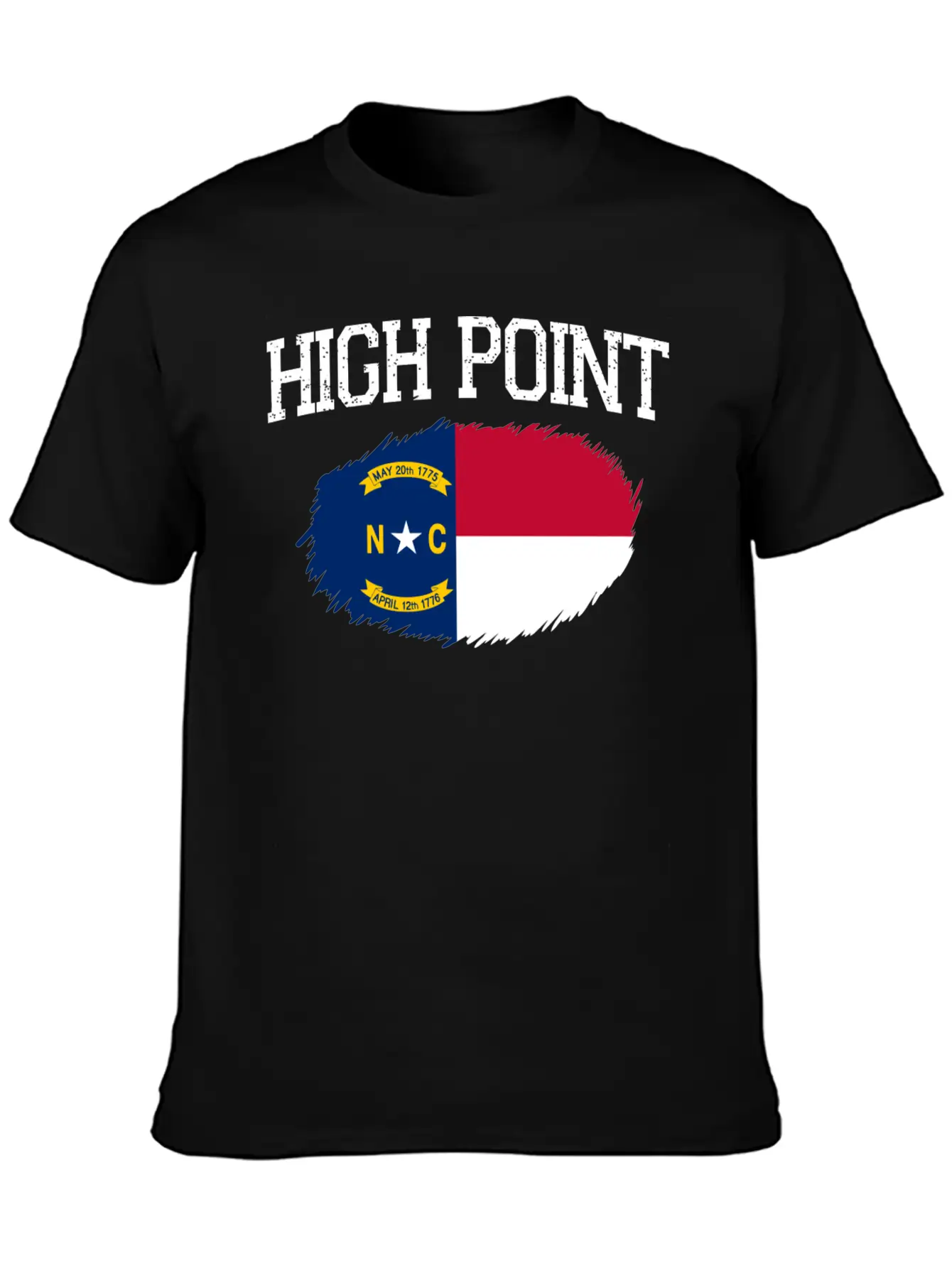 High Point Nc North Carolina Flag Vintage Sports M Essential Cotton Tee For Daily Outfits – Unisex Style