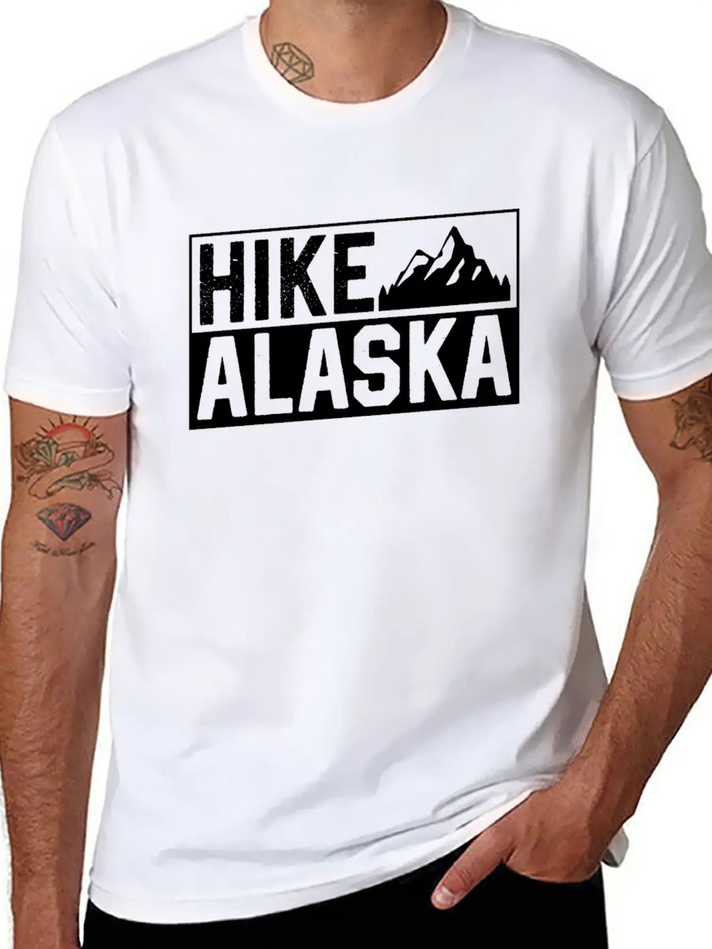 Hike Alaska Nature Hiking Hiker Unisex Casual T-Shirt – Clean Design For Daily Comfort