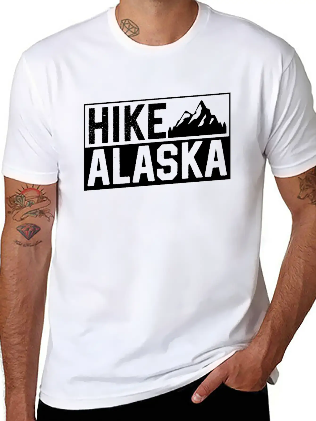 Hike Alaska Nature Hiking Hiker Unisex Casual T-Shirt – Clean Design For Daily Comfort