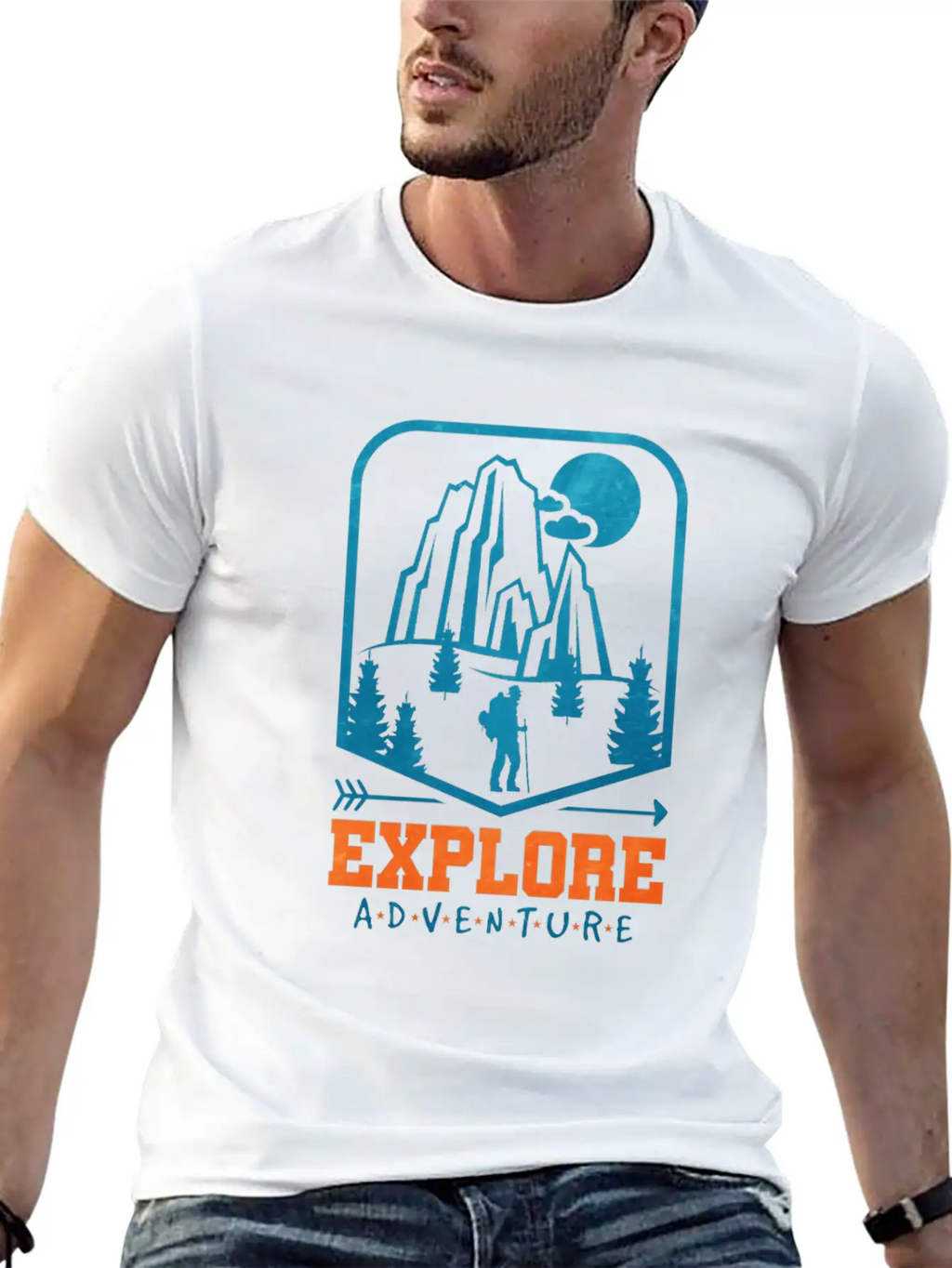 Hiking Funny Hiking Gift Breathable Soft Cotton T-Shirt – Timeless Casual Look