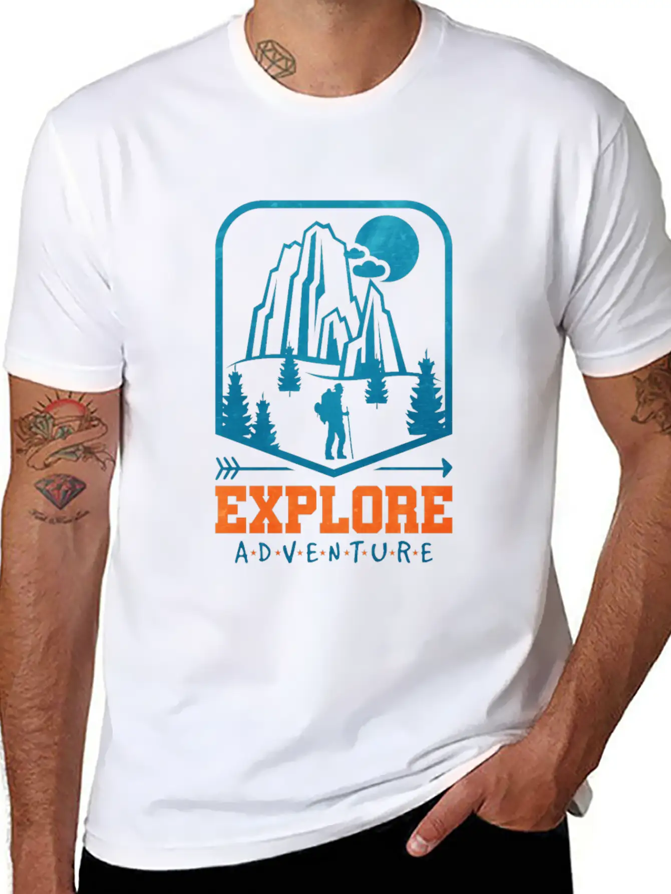Hiking Funny Hiking Gift Breathable Soft Cotton T-Shirt – Timeless Casual Look