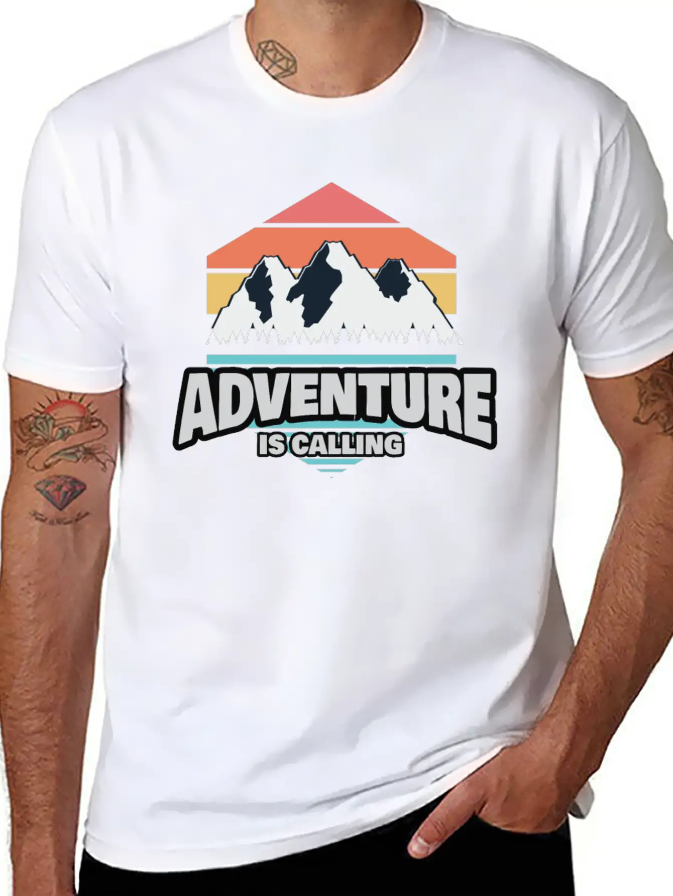 Hiking Hiking Mountain Trail Mountains Peaks Breathable Soft Cotton T-Shirt – Timeless Casual Look