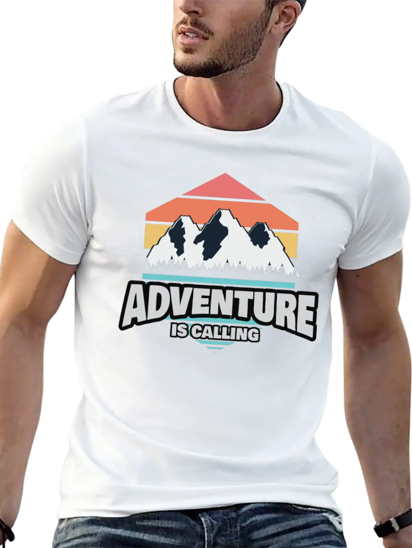 Hiking Hiking Mountain Trail Mountains Peaks Breathable Soft Cotton T-Shirt – Timeless Casual Look