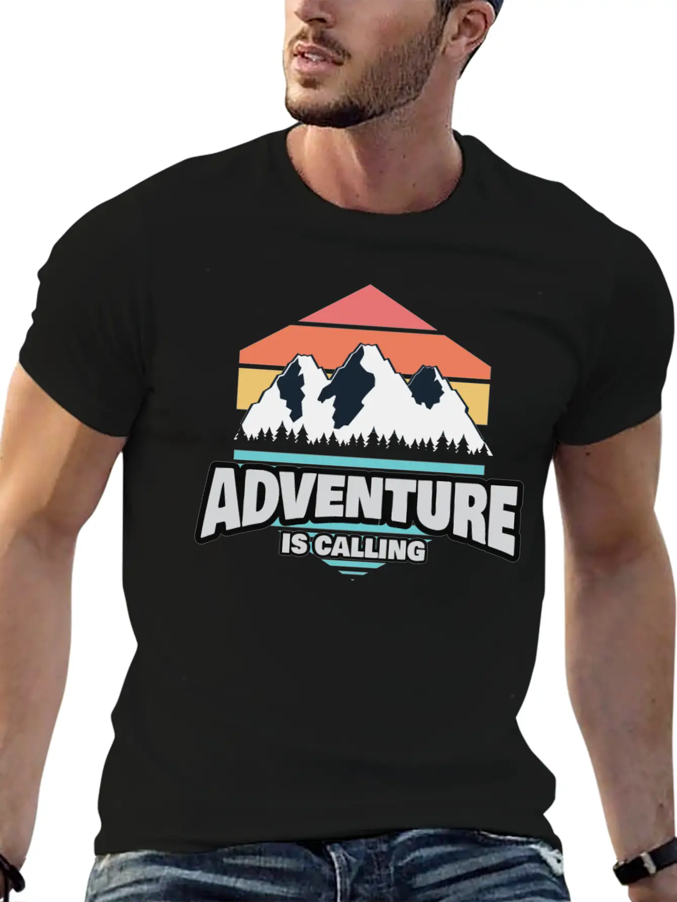 Hiking Hiking Mountain Trail Mountains Peaks Classic Cotton Tee – Unisex Comfort For Any Season