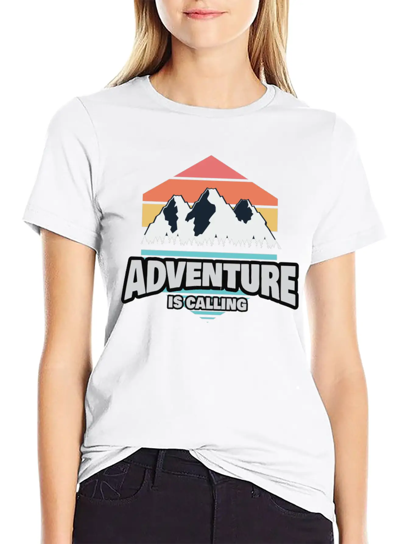 Hiking Hiking Mountain Trail Mountains Peaks Classic Cotton Tee – Unisex Comfort For Any Season