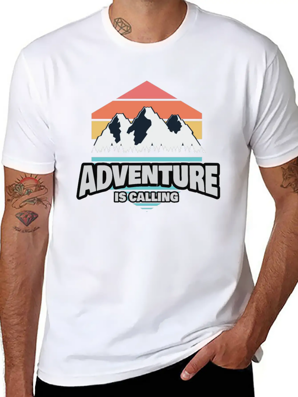 Hiking Hiking Mountain Trail Mountains Peaks Classic Cotton Tee – Unisex Comfort For Any Season