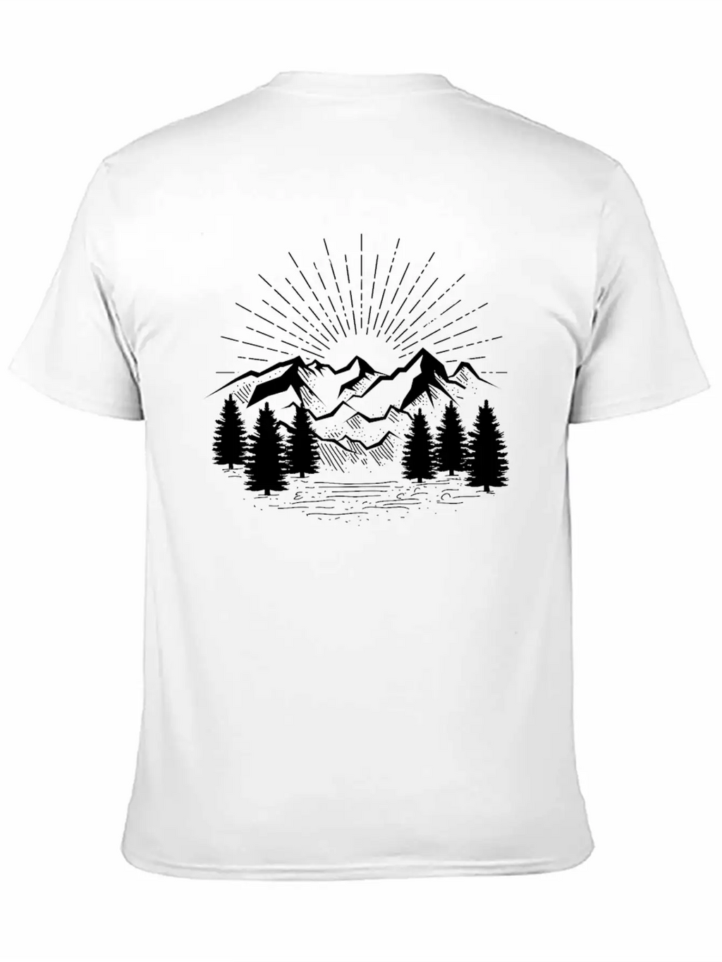 Hiking Hiking Mountain Trail Mountains Peaks Stylish Everyday T-Shirt – Unisex Basic Cotton Tee